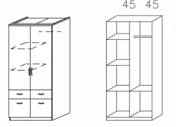 Armoire à portes battantes ED EXTRA-Rauch
