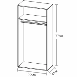 Armoire à portes battantes BASE 2-Pol-Power Outlet