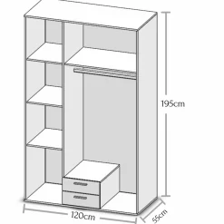 Armoire à portes battantes KITTY-Pol-Power Clearance