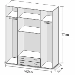 Armoire à portes battantes BASE 4