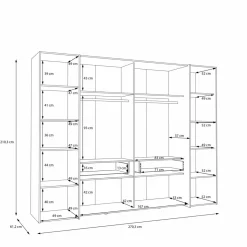 Armoire à portes battantes et coulissantes NARAGO-Forte Best