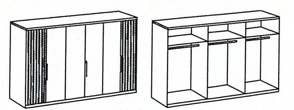 Armoire à portes battantes ANDORRA