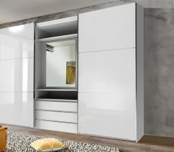 Armoire à portes coulissantes avec miroir pivotant intégré MAGIC GLAS-Wimex Clearance