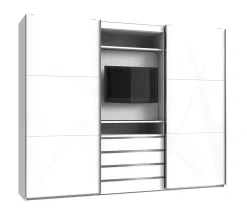 Armoire à portes coulissantes avec support TV intégré MAGIC GLAS-Wimex Online