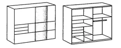 Armoire à portes coulissantes BAMBERG