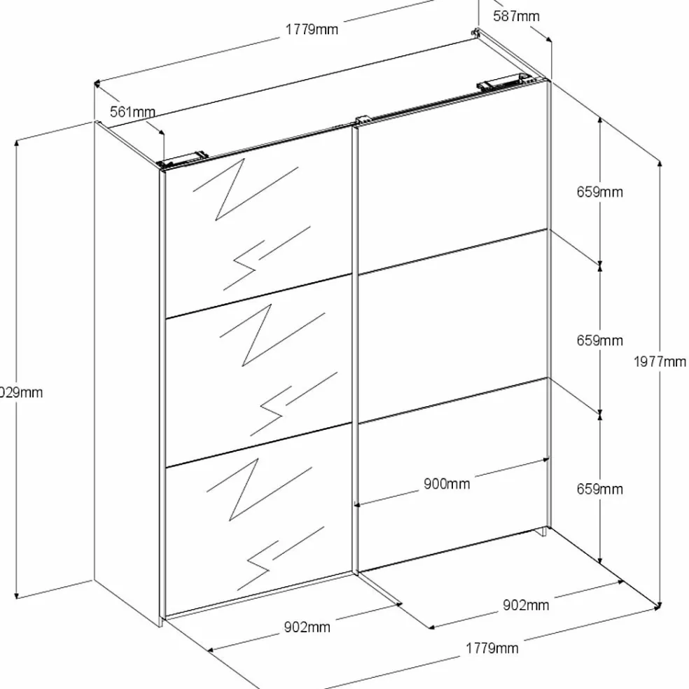 Armoire à portes coulissantes SWING 8