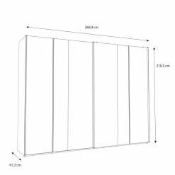 Armoire à portes coulissantes FOTYNA-Forte Clearance
