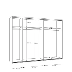 Armoire à portes coulissantes KYA-Forte Clearance