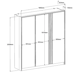 Armoire à vêtements MIAMI 1-Parisot Clearance