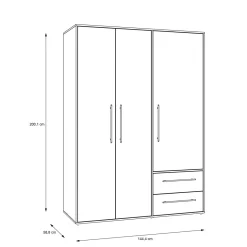 Armoire à vêtements MOKKARIS-Forte Best