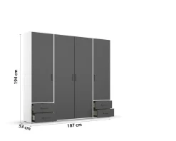 armoire à vêtements VOYAGER-Rauch Outlet