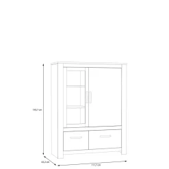 Bahut haut vitrine KALLASTE