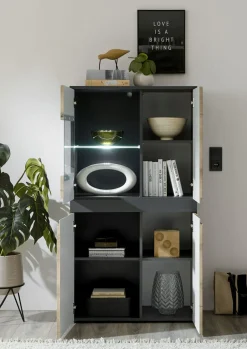 Bahut haut vitrine CORK