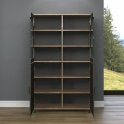 Bahut haut vitrine FUSION