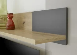 Banc TV avec étagère murale DUBLIN