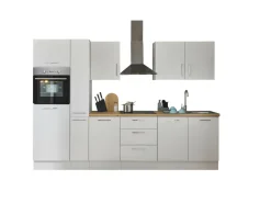 Bloc cuisine avec électroménager CORNWALL (bloc cuisine-four-réfrigérateur-armoire coulissante) I