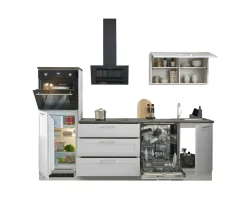 Bloc cuisine avec électroménager HASTINGS (bloc cuisine - meuble colonne) I-Bega BBK New