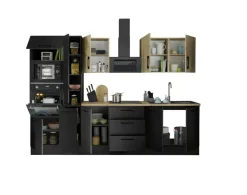 Bloc cuisine avec électroménager CORNWALL (bloc cuisine-four-micro-ondes) X-Bega BBK Best