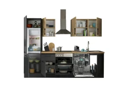 Bloc cuisine avec électroménager CORNWALL (bloc cuisine-lave-vaisselle-réfrigérateur) III