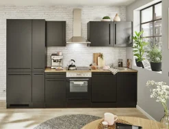 Bloc cuisine avec électroménager JAZZ 8 (bloc cuisine-réfrigérateur-armoire coulissante) II-Bega BBK Clearance