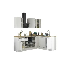 Bloc cuisine avec électroménager CORNWALL (cuisine d'angle-lave-vaisselle) II