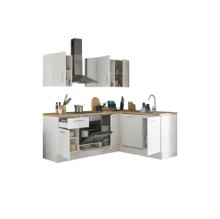 Bloc cuisine avec électroménager CORNWALL (cuisine d'angle-lave-vaisselle) I
