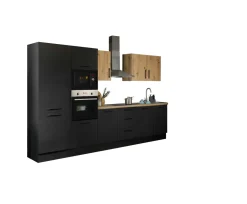 Bloc cuisine avec électroménager CORNWALL (bloc cuisine-four-réfrigérateur-micro-ondes) III-Bega BBK Clearance