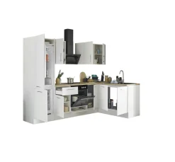 Bloc cuisine avec électroménager CORNWALL (cuisine d'angle-réfirgérateur) II