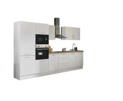 Bloc cuisine avec électroménager CORNWALL (bloc cuisine-four-réfrigérateur-micro-ondes) I-Bega BBK Sale