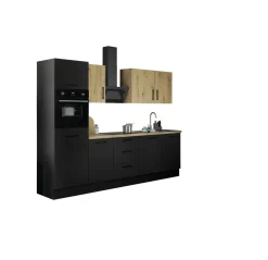 Bloc cuisine avec électroménager CORNWALL (bloc cuisine-four-réfrigérateur) X-Bega BBK Best