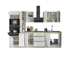 Bloc cuisine avec électroménager CORNWALL (bloc cuisine-four-micro-ondes-armoire coulissante) II-Bega BBK