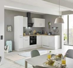 Bloc cuisine avec électroménager CORNWALL (cuisine d'angle-armoire coulissante-lave-vaisselle) II-Bega BBK New