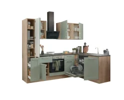 Bloc cuisine avec électroménager HASTINGS (cuisine d'angle - armoire coulissante) II-Bega BBK Clearance