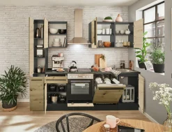 Bloc cuisine avec électroménager JAZZ 8 (bloc cuisine-armoire coulissante) III-Bega BBK New