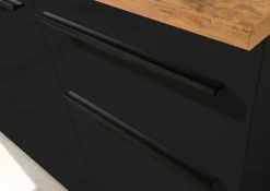 Bloc cuisine avec électroménager JAZZ SINGLE Z 160 BLACK EE