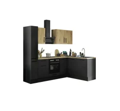 Bloc cuisine avec électroménager CORNWALL (cuisine d'angle-armoire coulissante) IV