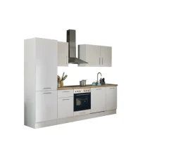 Bloc cuisine avec électroménager CORNWALL (bloc cuisine-lave-vaisselle-réfrigérateur) I