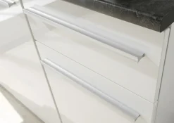 Bloc cuisine avec électroménager JAZZ SINGLE Z 160 WHITE EE-Bega BBK Clearance