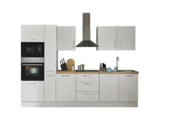 Bloc cuisine avec électroménager CORNWALL (bloc cuisine-four-micro-ondes-armoire coulissante) I