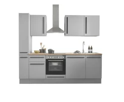 Bloc cuisine avec électroménager MANCHESTER (bloc cuisine-armoire coulissante) I