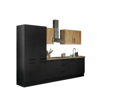 Bloc cuisine avec électroménager CORNWALL (bloc cuisine-réfrigérateur) V