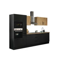 Bloc cuisine avec électroménager CORNWALL (bloc cuisine-four-lave-vaisselle-micro-ondes-armoire coulissante) III-Bega BBK Sale