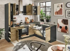 Bloc cuisine avec électroménager JAZZ 8 (cuisine d'angle-armoire coulissante) III