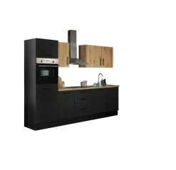 Bloc cuisine avec électroménager CORNWALL (bloc cuisine-four-réfrigérateur) IX-Bega BBK New