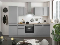 Bloc cuisine avec électroménager MANCHESTER (bloc cuisine avec réfrigérateur) I