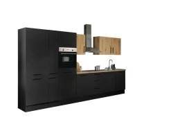 Bloc cuisine avec électroménager CORNWALL (bloc cuisine-four-lave-vaisselle-réfrigérateur-armoire coulissante) VII