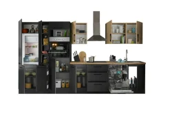 Bloc cuisine avec électroménager CORNWALL (bloc cuisine-four-lave-vaisselle-réfrigérateur-armoire coulissante) VII