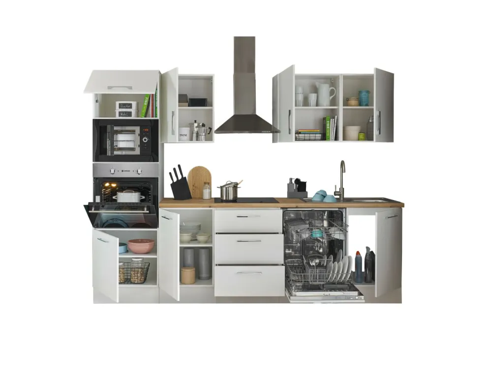 Bloc cuisine avec électroménager CORNWALL (bloc cuisine-four-micro-ondes) III