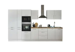 Bloc cuisine avec électroménager CORNWALL (bloc cuisine-four-réfrigérateur-micro-ondes-armoire coulissante) I-Bega BBK Hot