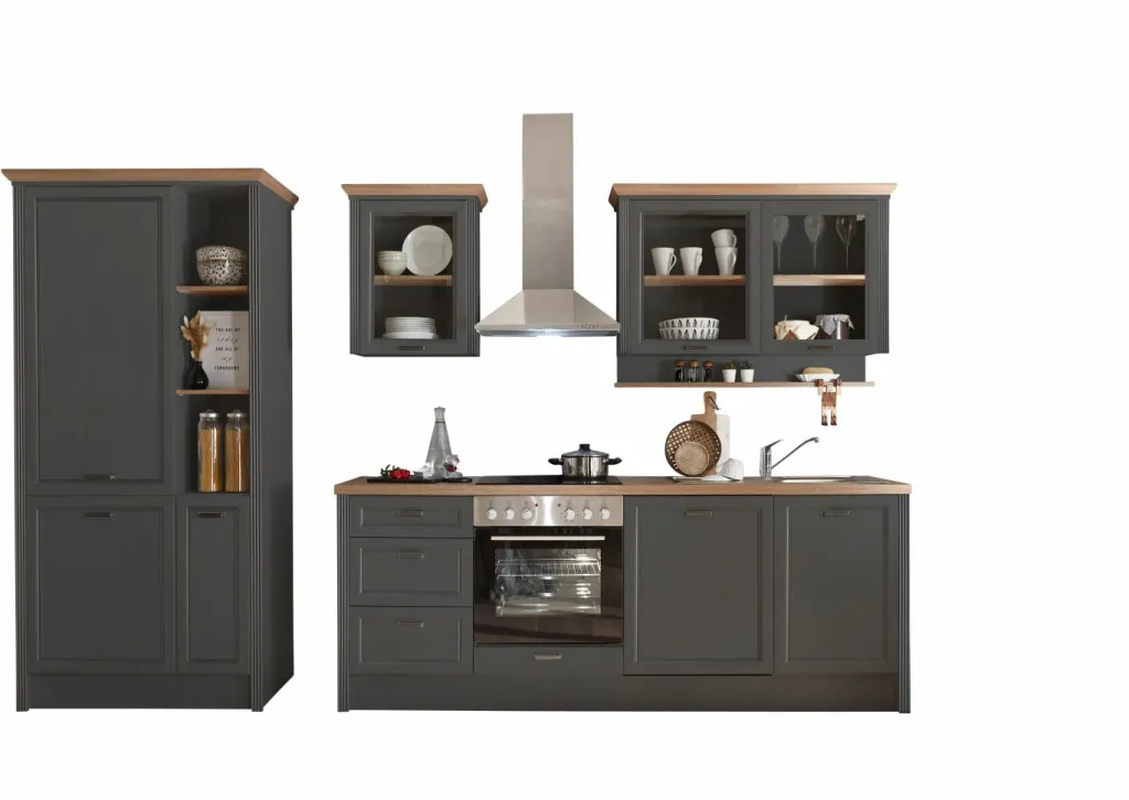 Bloc cuisine en deux parties avec électroménager JASMIN 340-Bega BBK Hot